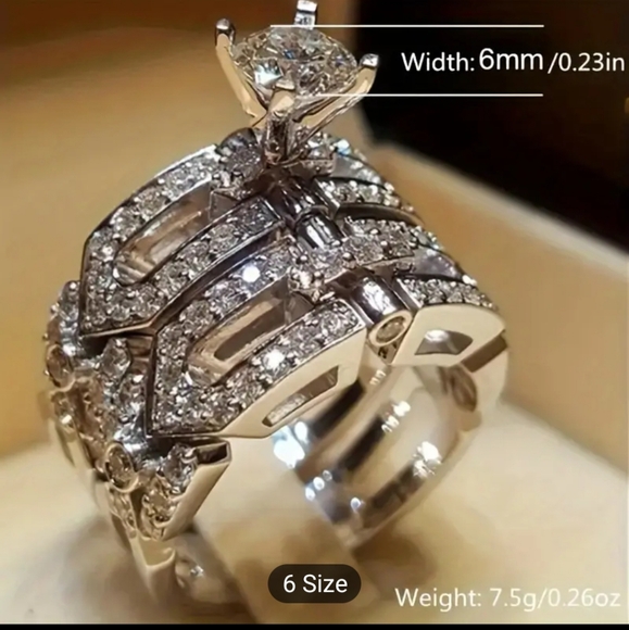 Engagement ring Stainless Steel size 8 - Picture 1 of 6